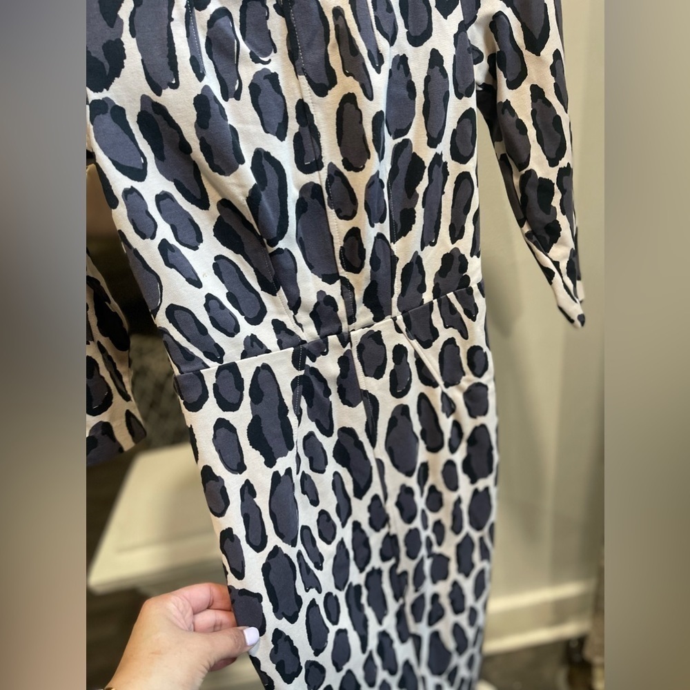 Boden Marisa Leopard Print Dress Size 2R - Picture 2 of 10